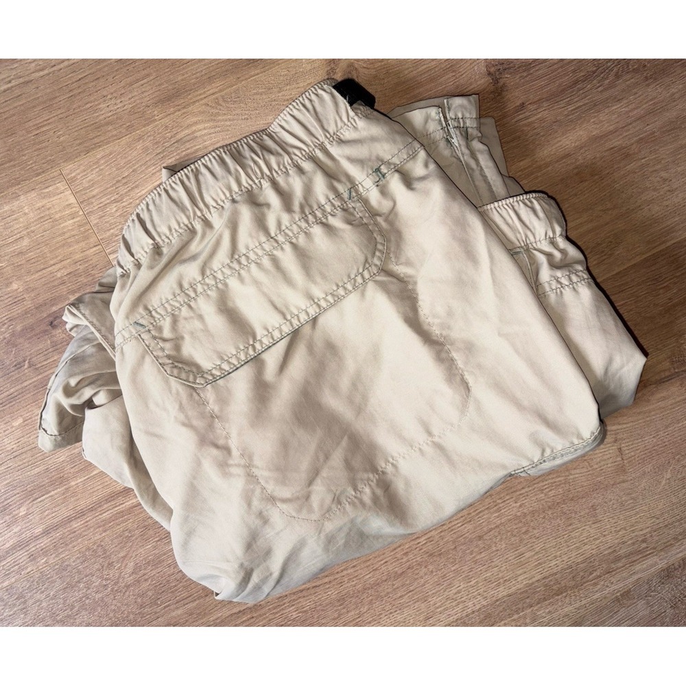 REI Men's Convertible Cargo Pants XXLx32 2XL Tactical Tan Belted Nylon Ripstop